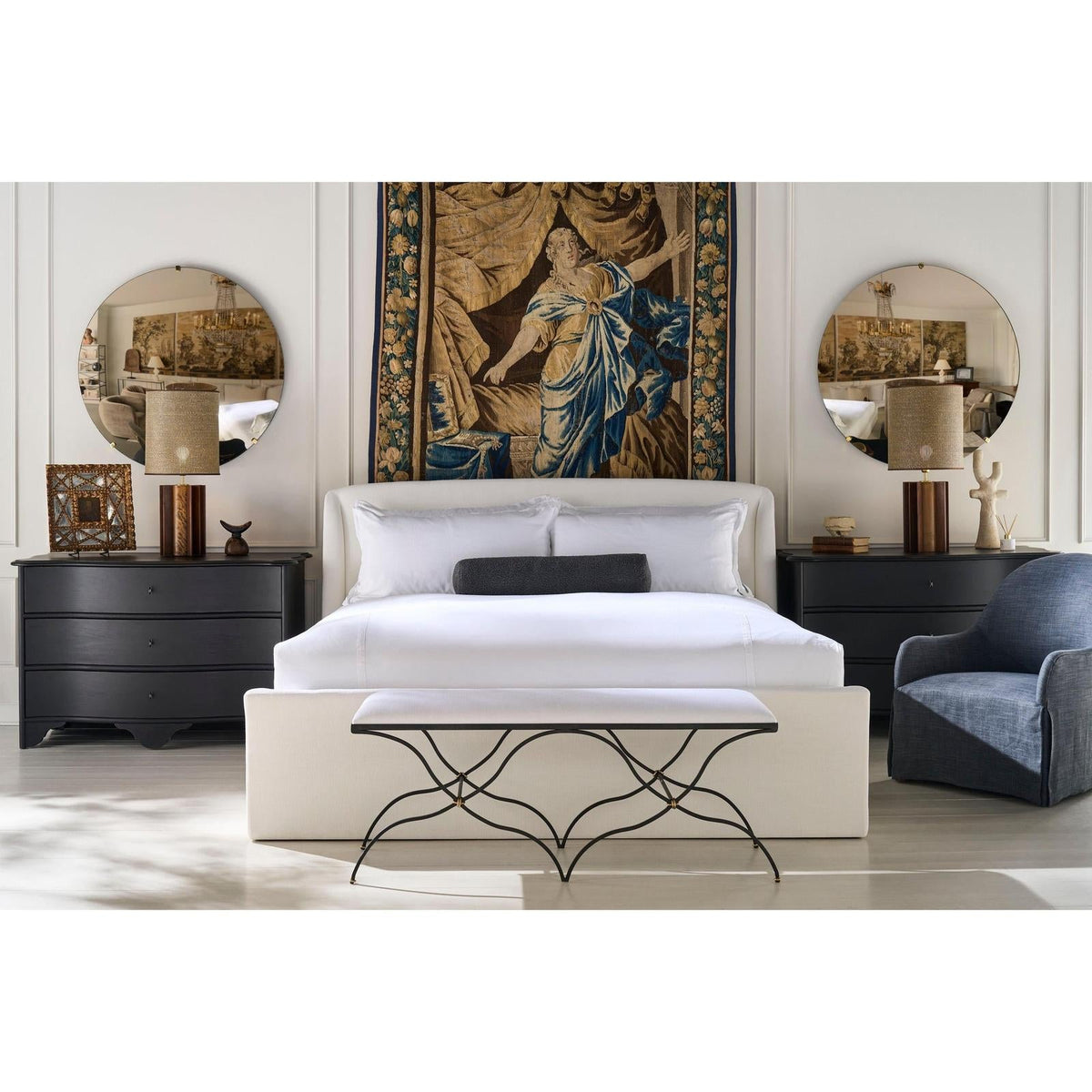 Century Furniture Tara Shaw Saint Germain King Sleigh Bed