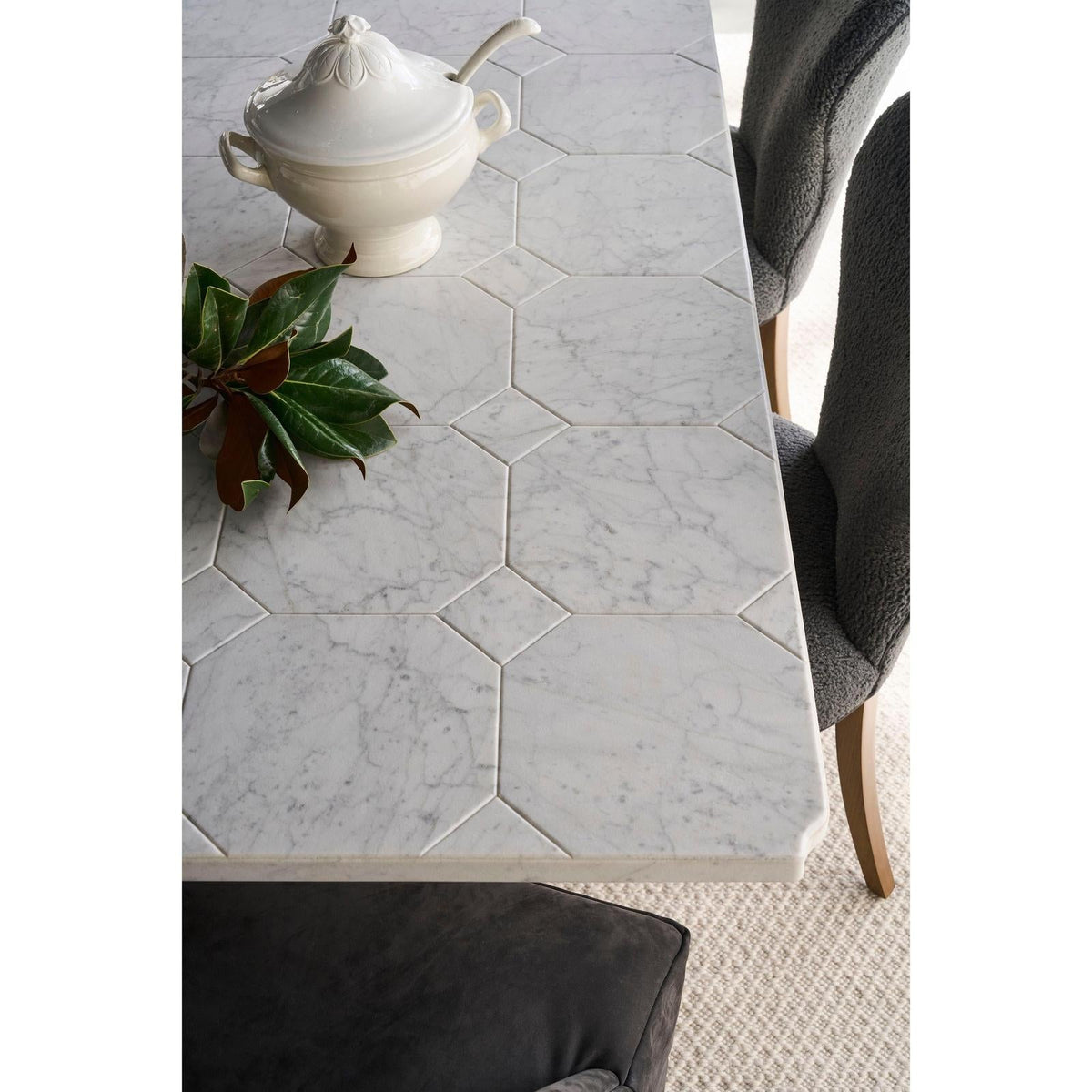 Century Furniture Tara Shaw Lucca Ii 120 Dining Table - Stone Top
