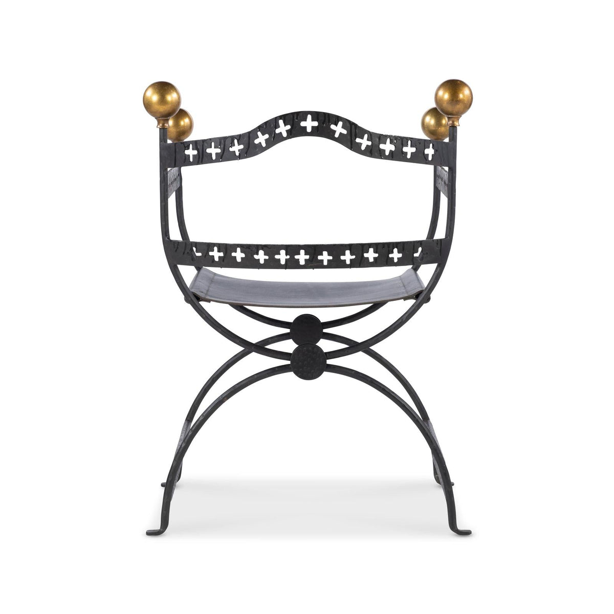 Century Furniture Tara Shaw Dante Iron Savonarola Chair