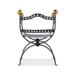 Century Furniture Tara Shaw Dante Iron Savonarola Chair