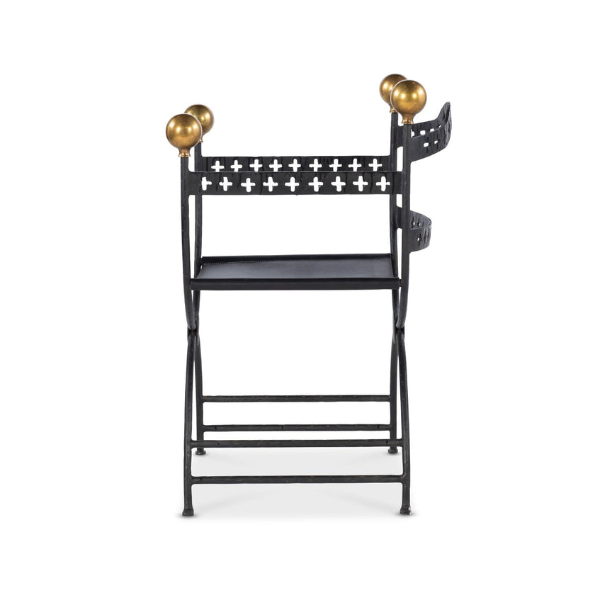 Century Furniture Tara Shaw Dante Iron Savonarola Chair
