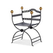 Century Furniture Tara Shaw Dante Iron Savonarola Chair