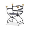 Century Furniture Tara Shaw Dante Iron Savonarola Chair