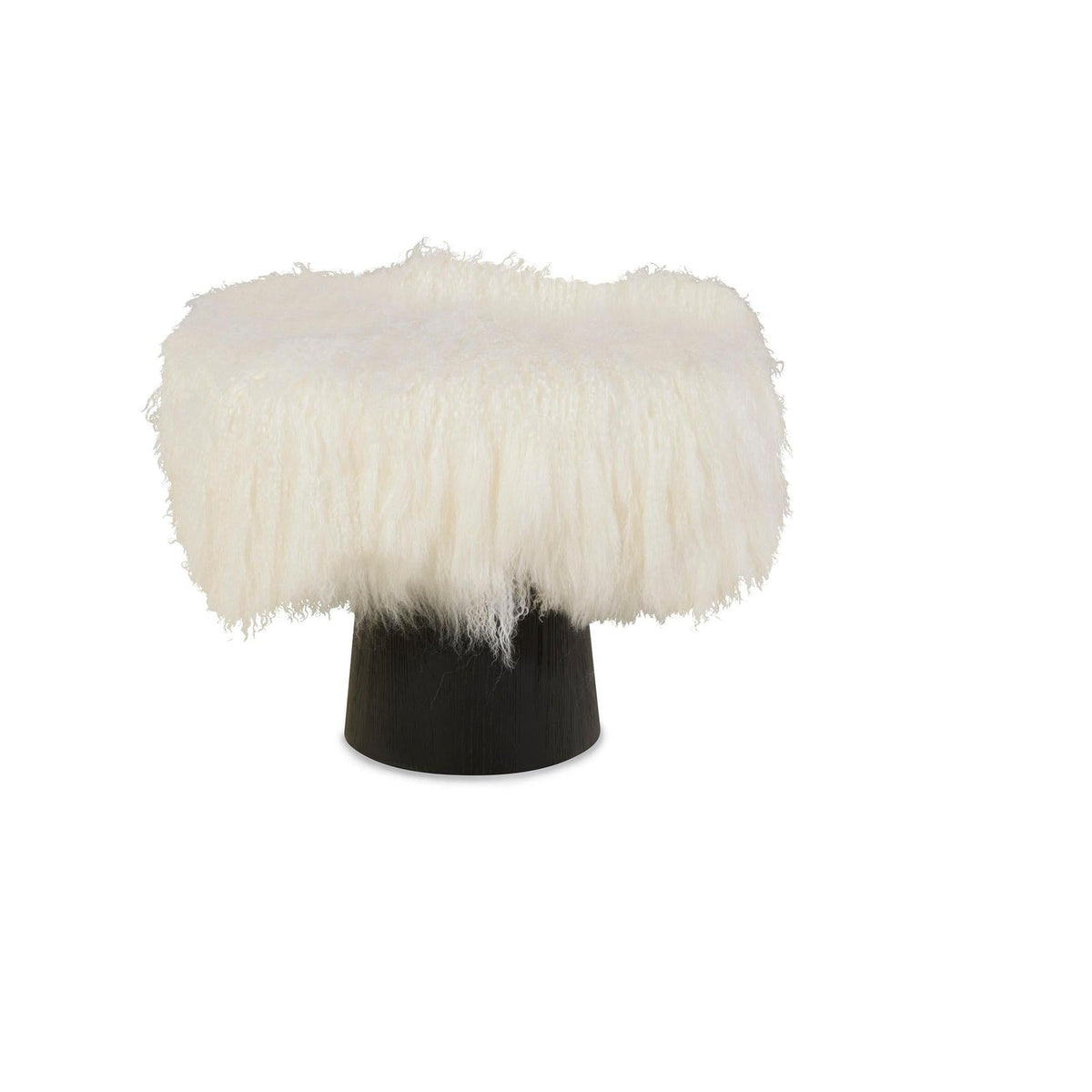 Century Furniture Tara Shaw Pompiduo Italian Mongolian Lamb Stool