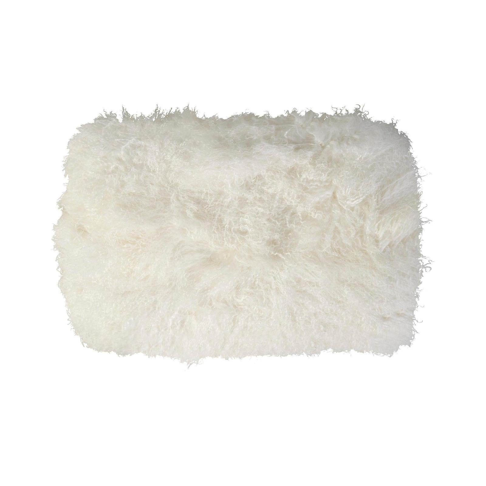 Century Furniture Tara Shaw Pompiduo Italian Mongolian Lamb Stool