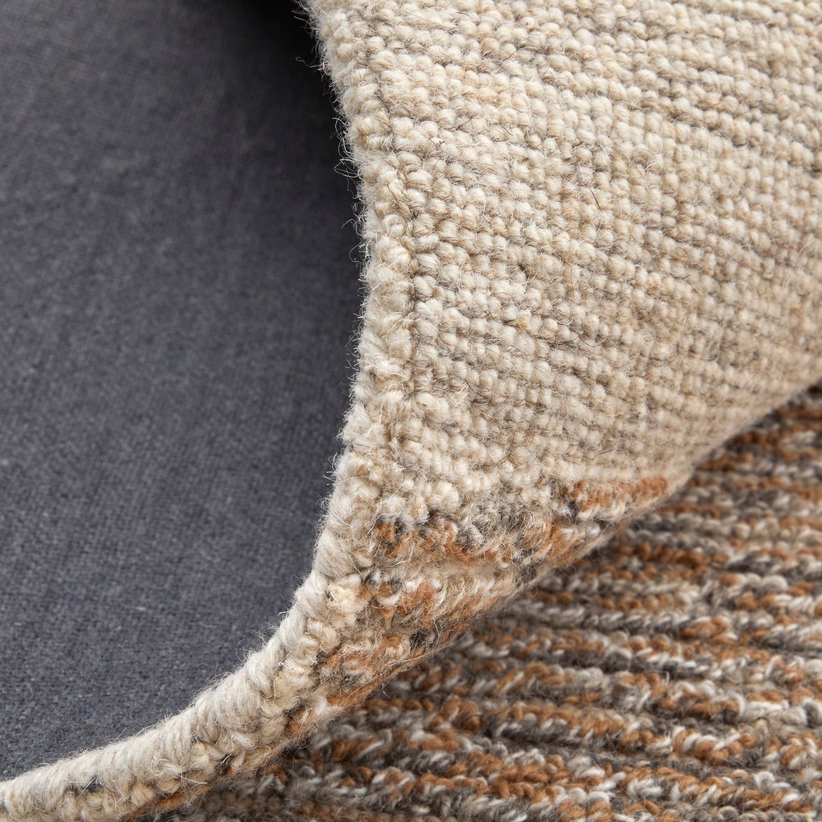 Feizy Pollock 8952F Modern Abstract in Brown/Tan/Ivory