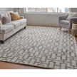 Feizy Lorrain 8919F Modern Geometric Rug in Ivory/Taupe