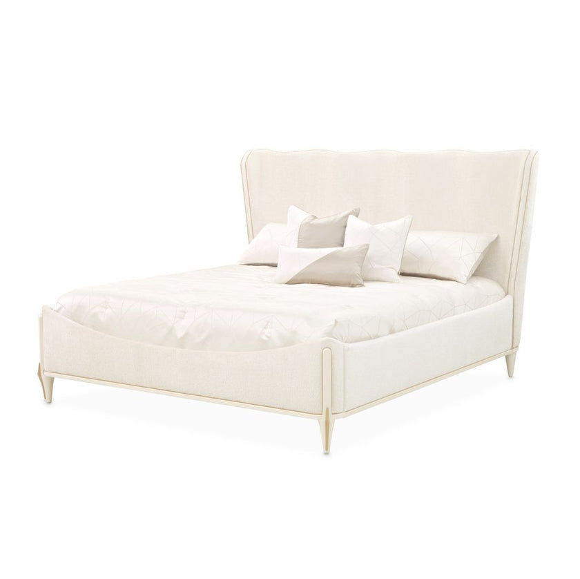 Michael Amini La Terrazza Panel Bed - Creamy Pearl
