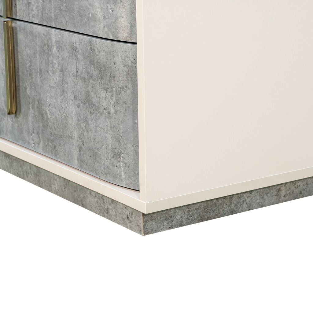 Michael Amini Pavira 5-Drawer Chest - Stone