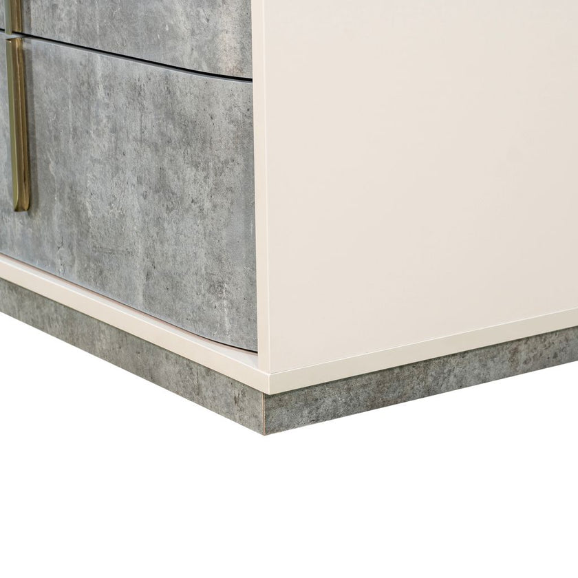 Michael Amini Pavira 5-Drawer Chest - Stone