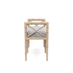 Danica Bamboo Style Upholstered Wood Bench