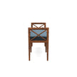 Danica Bamboo Style Upholstered Wood Bench
