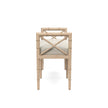 Danica Bamboo Style Upholstered Wood Bench