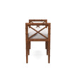 Danica Bamboo Style Upholstered Wood Bench