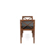 Danica Bamboo Style Upholstered Wood Bench