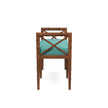Danica Bamboo Style Upholstered Wood Bench