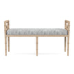 Danica Bamboo Style Upholstered Wood Bench