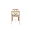 Danica Bamboo Style Upholstered Wood Bench