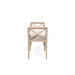 Danica Bamboo Style Upholstered Wood Bench