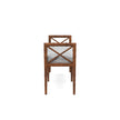 Danica Bamboo Style Upholstered Wood Bench