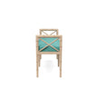 Danica Bamboo Style Upholstered Wood Bench
