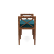 Danica Bamboo Style Upholstered Wood Bench