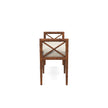 Danica Bamboo Style Upholstered Wood Bench