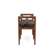 Danica Bamboo Style Upholstered Wood Bench