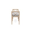 Danica Bamboo Style Upholstered Wood Bench