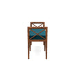 Danica Bamboo Style Upholstered Wood Bench
