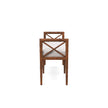 Danica Bamboo Style Upholstered Wood Bench