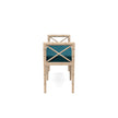 Danica Bamboo Style Upholstered Wood Bench