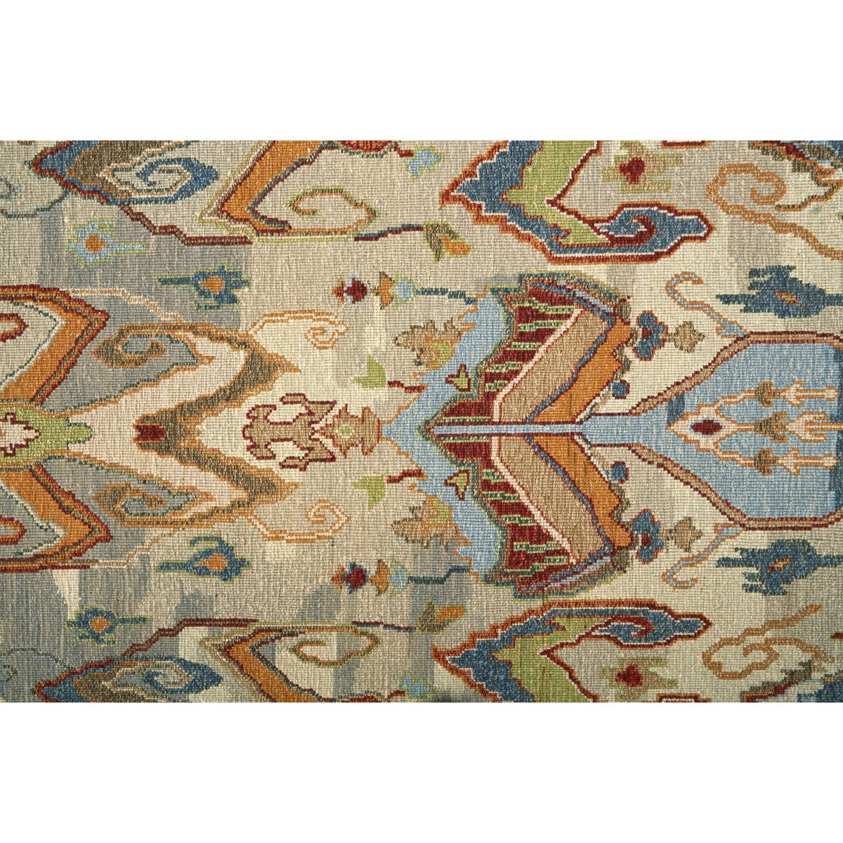 Feizy Leylan 0563F Transitional Ikat in Tan/Ivory/Orange