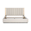 Michael Amini Pavira Bed with LED Lights - Stone