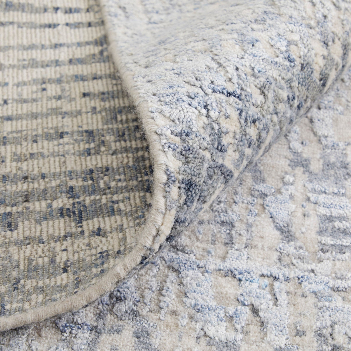 Feizy Eastfield 69AIF Modern Abstract in Blue/Ivory/Gray
