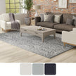 Feizy Belfort 8A27F Traditional Geometric Rug in Gray/White