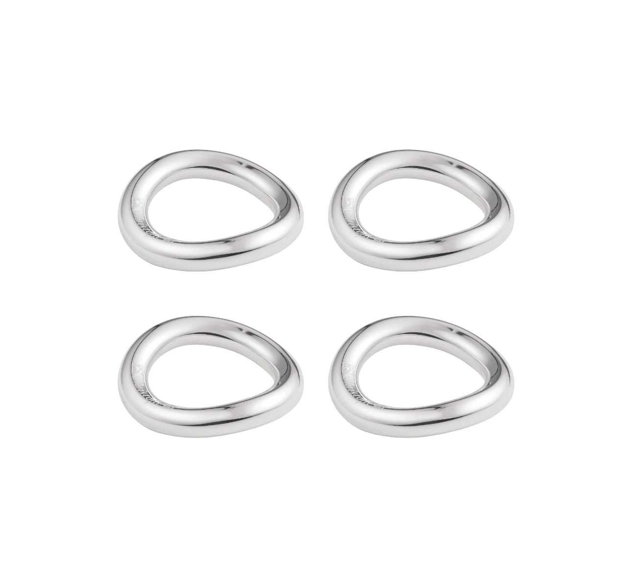 Christofle Vertigo 4-Piece Silver-Plated Knife/Chopstick Rests