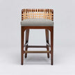 Interlude Palms Counter Stool Chestnut