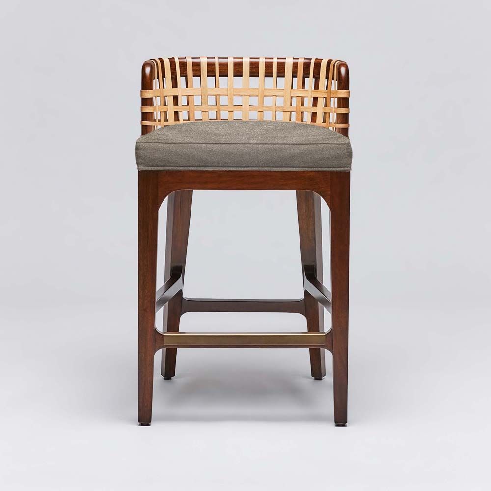 Interlude Palms Counter Stool Chestnut