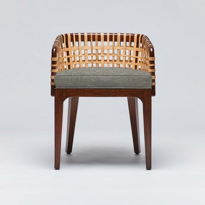 Interlude Palms Arm Chair Chestnut