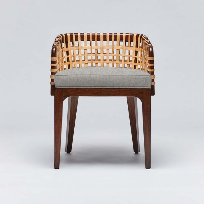 Interlude Palms Arm Chair Chestnut