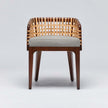 Interlude Palms Arm Chair Chestnut