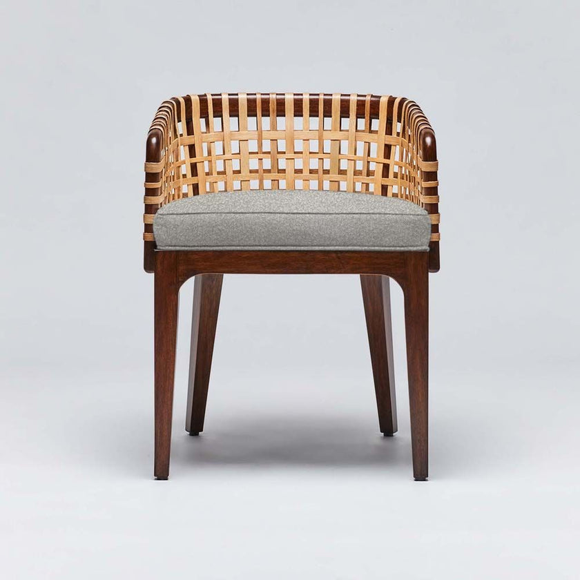 Interlude Palms Arm Chair Chestnut