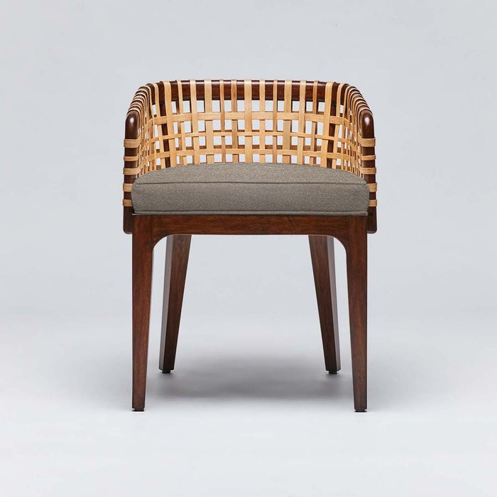 Interlude Palms Arm Chair Chestnut