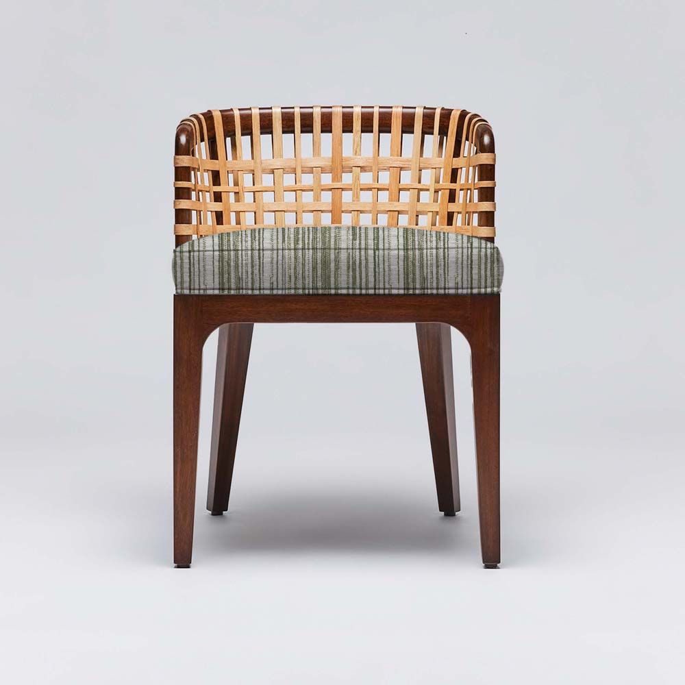 Interlude Palms Side Chair Chestnut