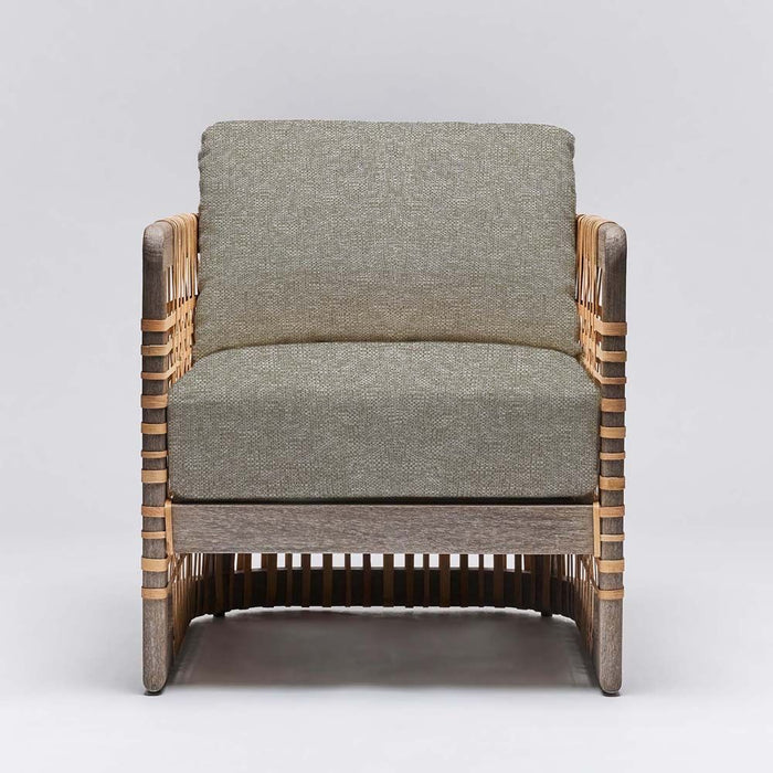 Interlude Palms Lounge Chair Grey Ceruse