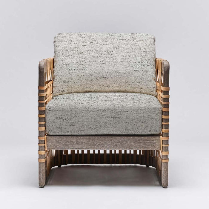 Interlude Palms Lounge Chair Grey Ceruse