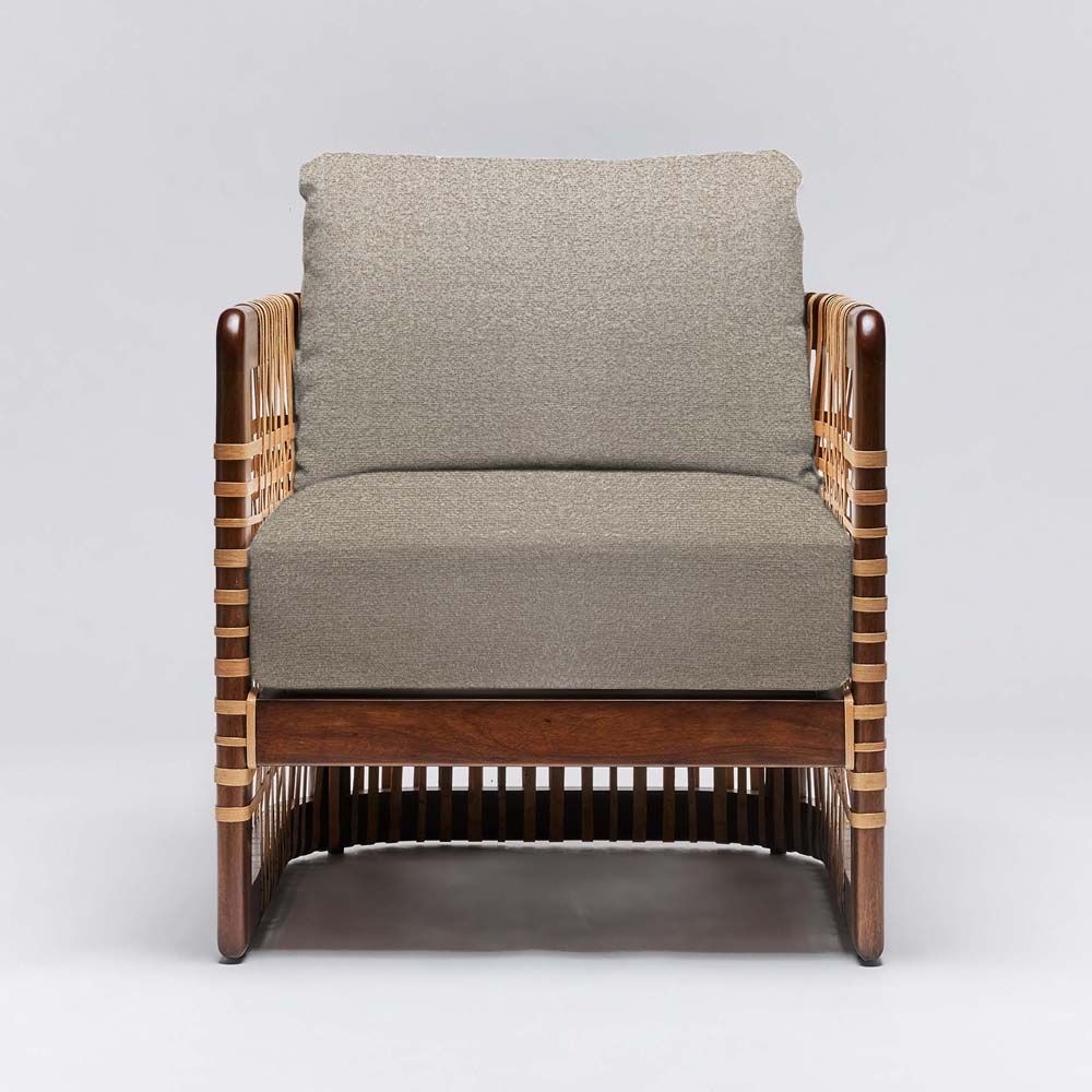 Interlude Palms Lounge Chair Chestnut