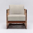 Interlude Palms Lounge Chair Chestnut