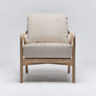 Interlude Delray Lounge Chair White Ceruse